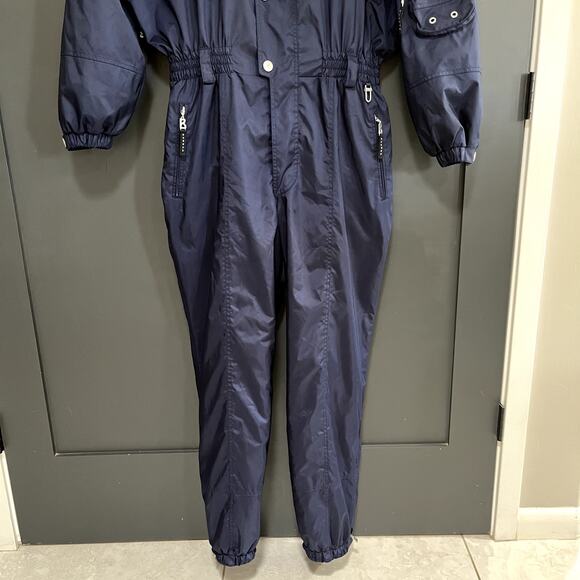 Bogner Active Hooded Ski Snowsuit Navy Wind Water Resistant Microfiber Mens 40 - Picture 4 of 16